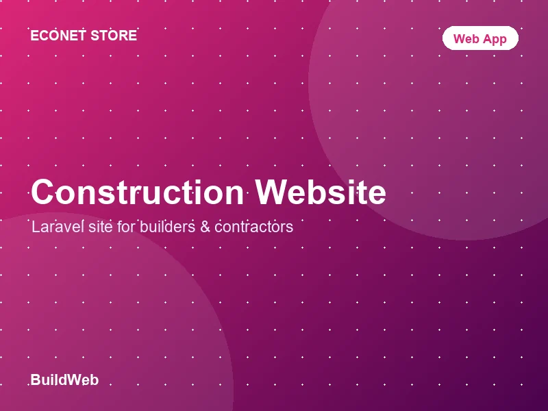 Construction & Building Company Website - Laravel