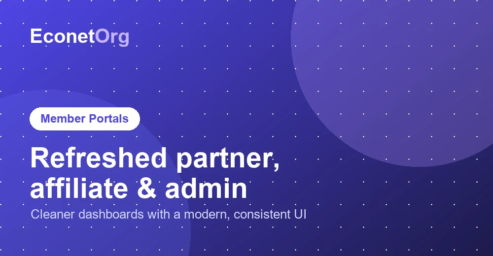 Refreshed member portals